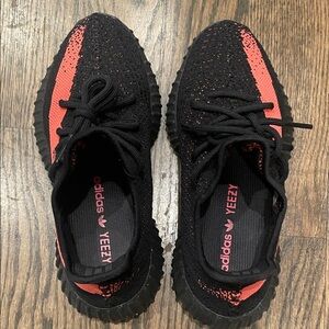 Yeezy Black and Red Sneakers
